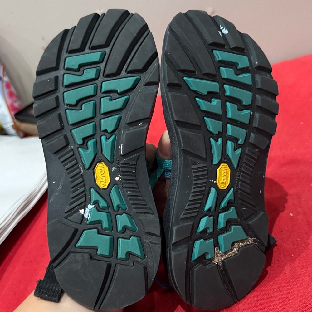 Chaco Women's Sandals - Black and Teal - Picture 5 of 5